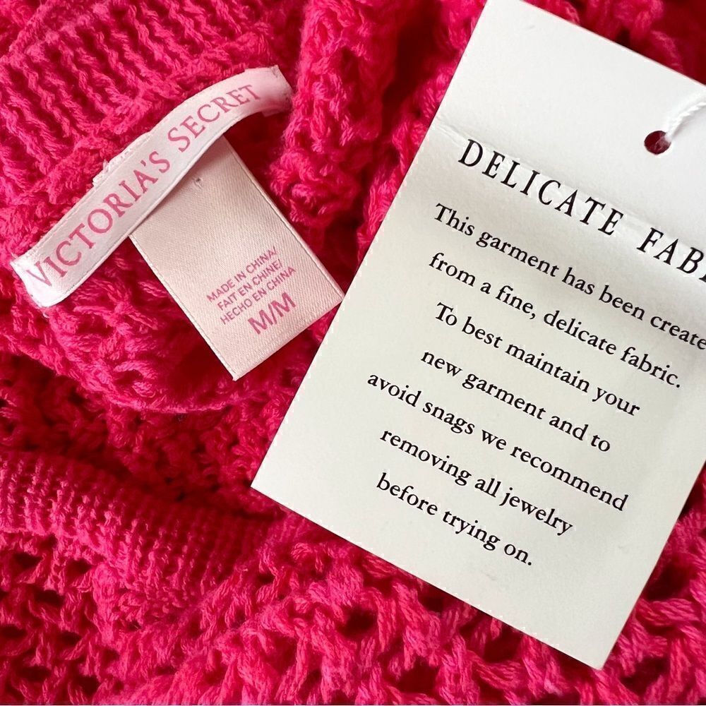 Victoria’s Secret open knit crochet sweater vintage - Picture 2 of 5